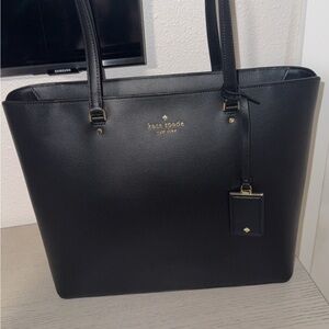 Kate Spade Black Textured Tote